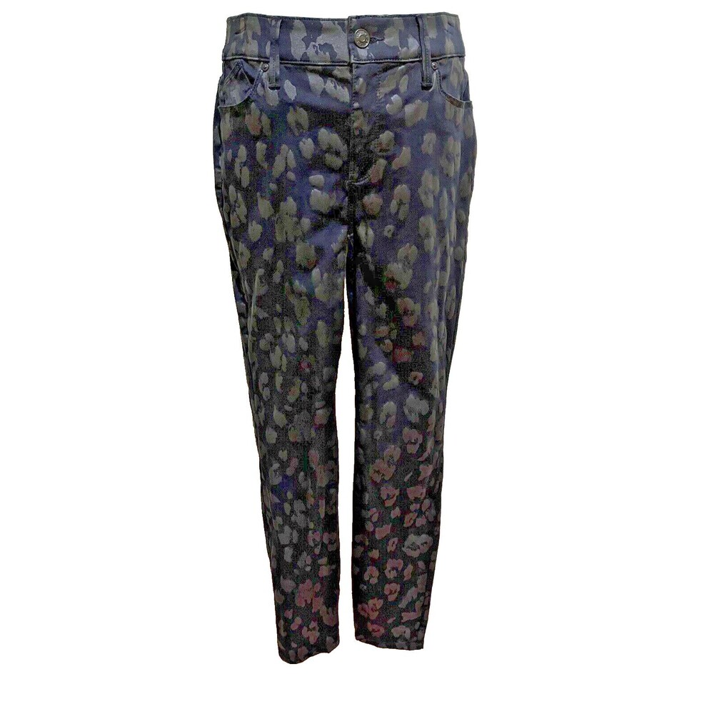 Chico’s*Women’s*Black Leopard Print*Stretch Denim Jeans*Size 4R